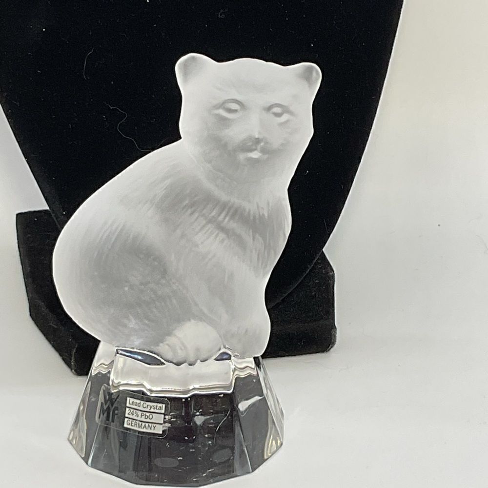 Vintage WMF Crystal Bear Figurine